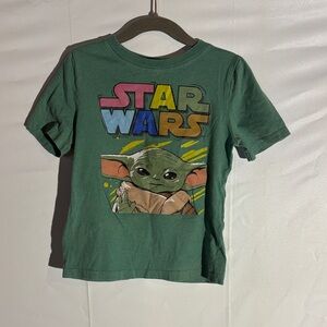 Star Wars Kids Tee with Green and Multicolor Graphic